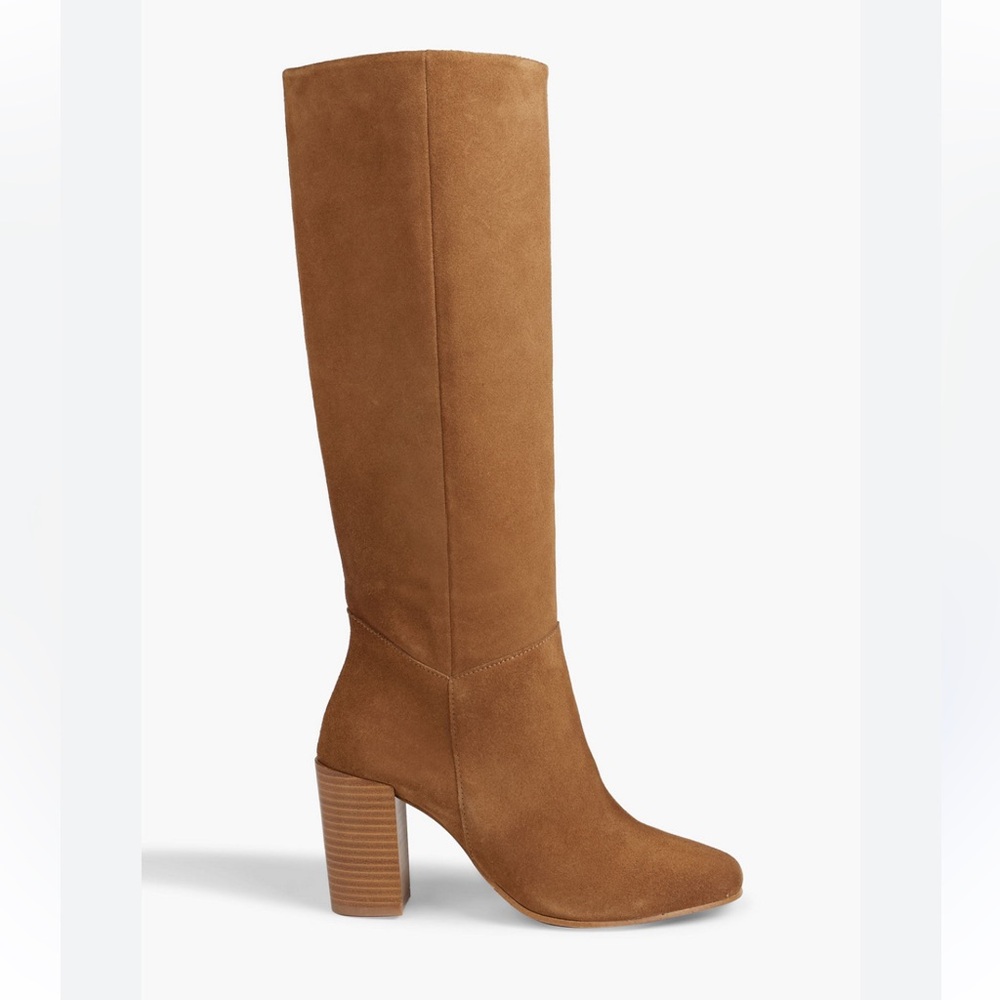 Tan Suede Knee Boots